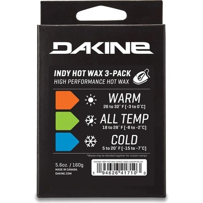 Dakine Indy Hot Wax 3-Pack oranžová 160 g 2024/25 – Zboží Dáma