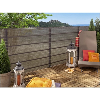 Nortene Havana 85% 1.5 x 5 м. Преграда за парапет Nortene 2007120 кафяв
