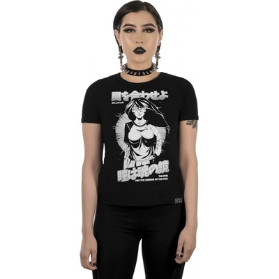 tričko gotický and punk KILLSTAR Eye Contact Ringer Top Čierna
