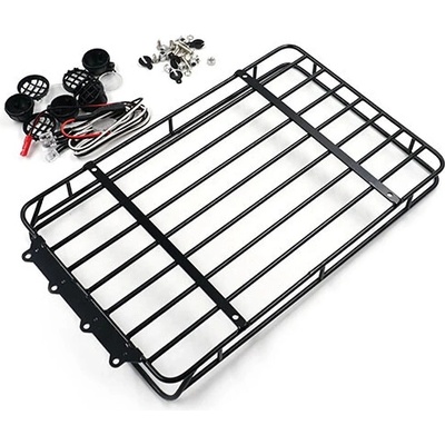 Yeah Racing Kovová zahrádka s LED osvětlením pro Traxxas TRX-4 Bronco a Axial SCX10 II Cherokee Jeep