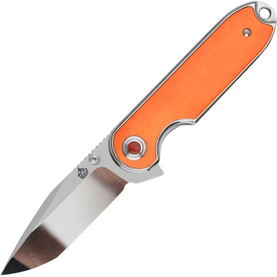 ! QSP Knife Nebula 14C28N, mirror polish, Orange Bone, Linerlock QS168-D