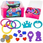 Leantoys Treasure Set In Diving Chest Water Play Pink 21 pcs
