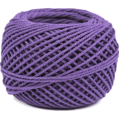 Bavlněná příze macrame / háčkovací 40 g rozčesávací Varianta: 38 fialová lila, Balení: 1 ks 49480/120302/288920