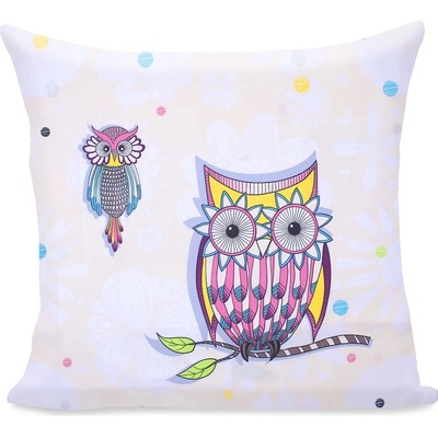DecoKing Cute Owls farebná 80 x 80 cm