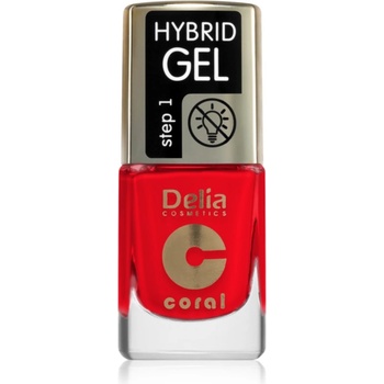 Delia Cosmetics Coral Hybrid Gel гел лак за нокти без използване на UV/LED лампа цвят 125 11ml