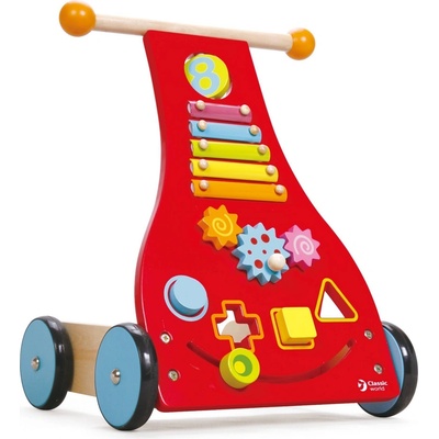 Classic World Дървена проходилка - уокър с активности (3302)