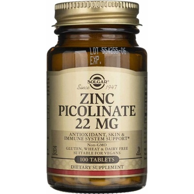 Solgar Zinek 22 mg 100 tablet