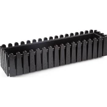 Serinova SERINOVA-Саксия за балкон "Istanbul" 75.5x17xh19cm 14L ЧЕРНА (IB03) (0150336)