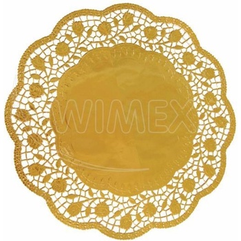 WIMEX s. r. o WIMEX s. r. o. Декоративна дантела (PAP/ALU) златна кръгла Ø36 см [4 бр. ]