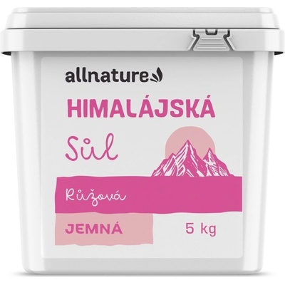 Allnature Himalájska Soľ ružová jemná 5 kg