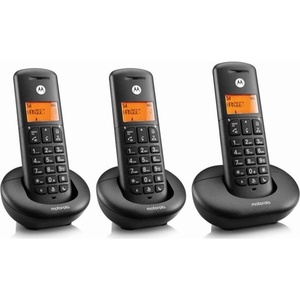 Motorola e203 безжичен телефон, dect, ЧЕРЕН (e203) Телефонни апарати