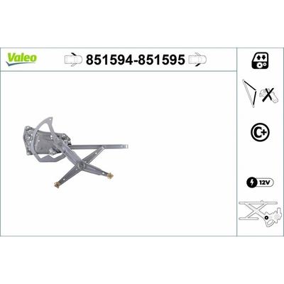 Zvedací zařízení oken VALEO 851594