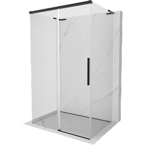 Mexen Rox-3S L душ кабина с 3 стени, плъзгаща се, 145 x 120 см, прозрачна, черна - 8C2L-145-120-70-00-3S (8C2L-145-120-70-00-3S)