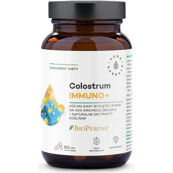 Aura Herbals Коластра Имуно + БиоПерин® 60 капсули | Aura Herbals (13666 AH)