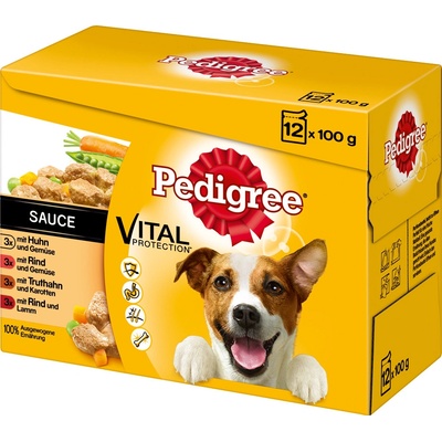 Pedigree Adult s masem a zeleninou v omáčce 12 x 100 g