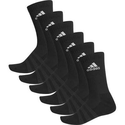 adidas Дамски чорапи Adidas Cushioned Crew Socks 6 Pack Womens - Black