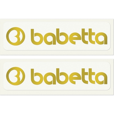 Samolepka Babetta zlatá 13,5x2,5 - 2 ks