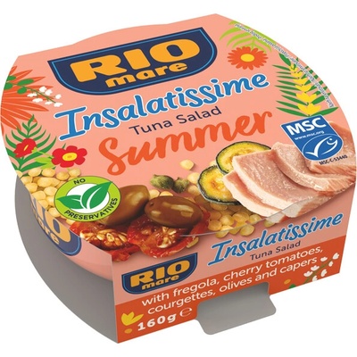 Rio Mare Insalatissime Summer hotový pokrm z cestoviny fregola, zeleniny a tuniaka 160 g