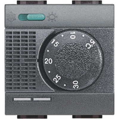 Bticino LIVING.LIGHT L4442-Termostat s přepínáním léto/zima,antracit