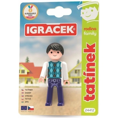 EFKO IGRÁČEK Otecko figúrka 7,5cm rodina v krabičke STAVEBNICA