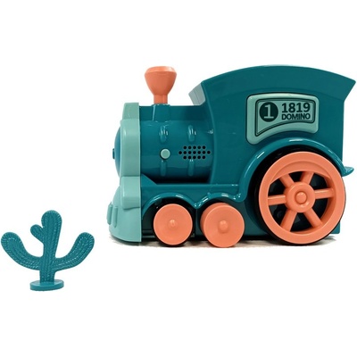 Bavytoy Elektrická mašinka s dominem modrá