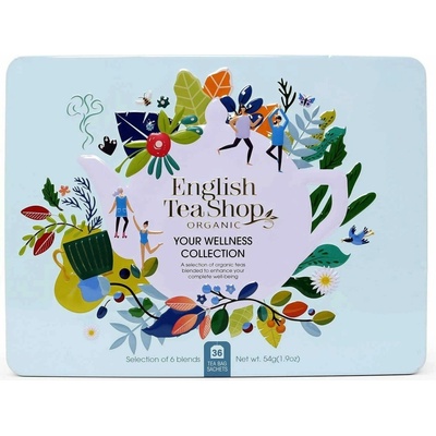 English Tea Shop Organic Wellness Collection v elegantní dóze 36 čajových sáčků