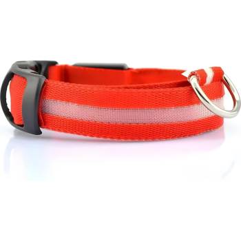 HARAHU Светещ нашийник за куче с usb зареждане - Червен / m kp30719 (30719)