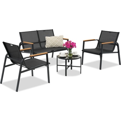 Garden Point Комплект градински мебели Moreno Garden Point черен (GAP921)