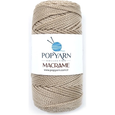 POPYARN Priadza Macramé B020 - béžová, 100g 140m
