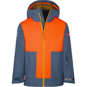 TROLLKIDS Детско зимно яке Trollkids Kid's Rauland Jacket Winter jacket - Bronze / Flame Orange / Mystic Blue - размер 92 (EU) (703-4006-0511)