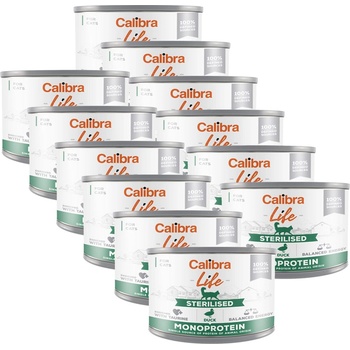 Calibra Cat Life Sterilised Duck 12 x 200 г