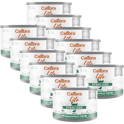 Calibra Cat Life Sterilised Duck 12 x 200 г