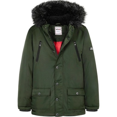 Minoti Chlapčenský kabát s kapucňou 11COAT 21 khaki