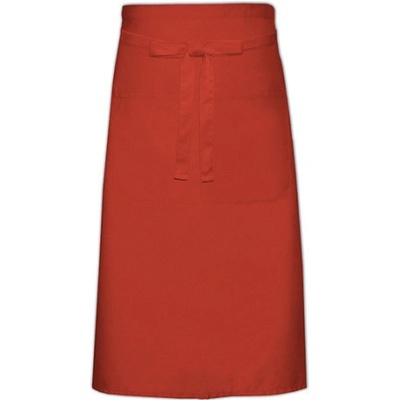 Link Kitchen Wear Kuchařská zástěra s kapsou X970T Terracotta Pantone 4840 100x70cm