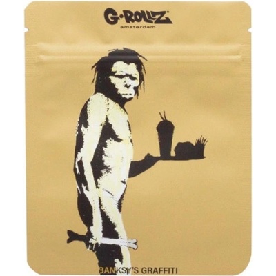 G-Rollz Banksy's Graffiti zip sáček Fast Food Caveman 100 x 125 mm 8 ks