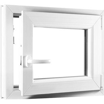 SKLADOVÉ-OKNÁ.sk Jednokrídlové plastové okno PREMIUM, otváravo - sklopné pravé 500 x 650