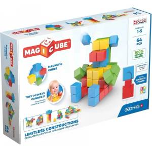 Geomag Магнитен конструктор, Geomag, Magicube, Creative, 64 части