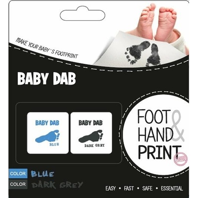Baby Dab farba na detské odtlačky modrá šedá
