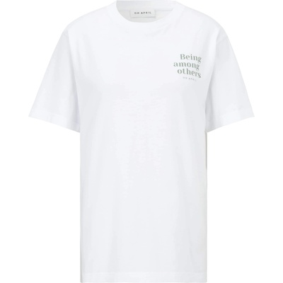 OH APRIL Тениска 'Among Others' бяло, размер L