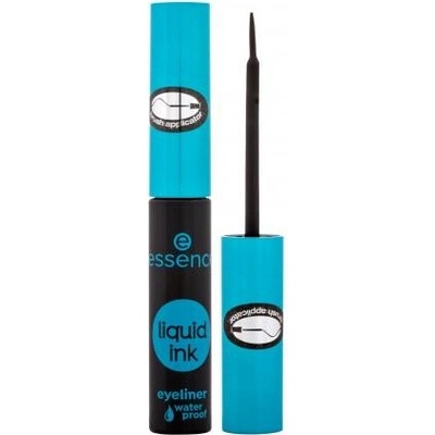 Essence Liquid Ink Eyeliner Waterproof očné linky Black 3 ml