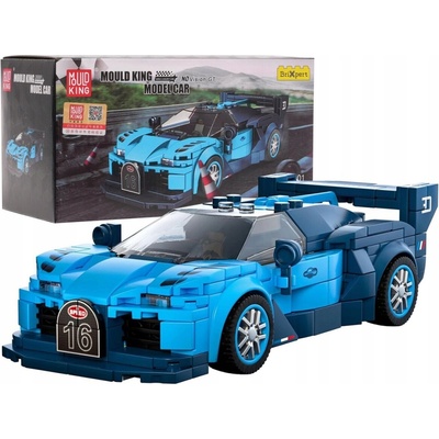 Mould King Pretekárske Auto Speed Champions GT Racing 336ks + Vitrína, modré