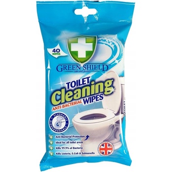 Green Shield Toilet Cleaning vlhčené ubrousky na povrchy WC 40 ks