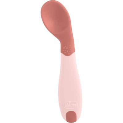 Chicco Prvá lyžička pink 8m+