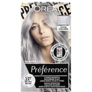 L'Oréal Préférence Vivid Colors боя за коса всички типове коси боядисана коса 60 ml нюанс 10.112 Silver Grey за жени