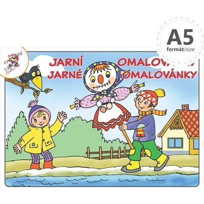 Omaľovánka A5 Jarné omaľovánky