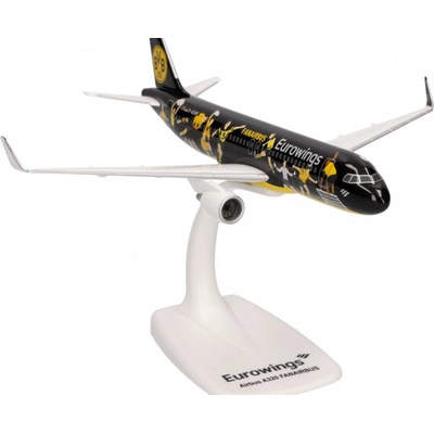 Herpa Airbus A320 214WL Eurowings Borussia Dortmund Colors Snap Fit 1:200