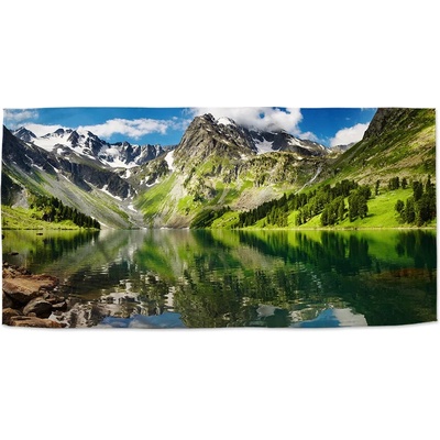 SABLIO Ručník - Odraz hor na jezeře 50x100 cm