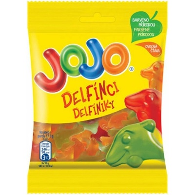 Jojo Delfíniky želé cukríky s ovocnými príchuťami 80 g