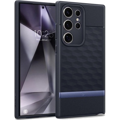 Spigen Spigen-Caseology Parallax Case - силиконов (TPU) калъф с висока степен на защита за Samsung Galaxy S24 Ultra (тъмносин-лилав)