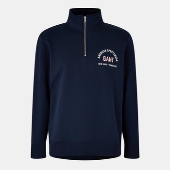 Gant Поларена блуза Gant ¼ Zip Fleece Jumper - Evening 433